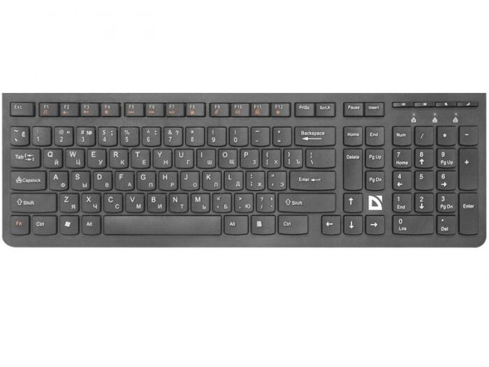 Беспроводная клавиатура Defender UltraMate SM-535RU черная для ПК компьютера от компании 2255 by - онлайн гипермаркет - фото 1