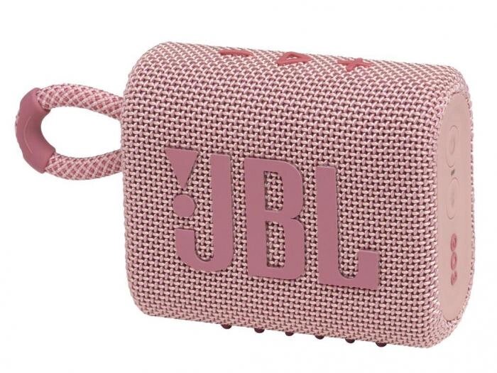Беспроводная портативная переносная блютуз колонка JBL Go 3 розовая мини компактная музыкальная от компании 2255 by - онлайн гипермаркет - фото 1