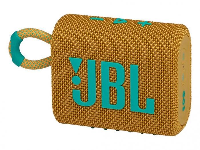 Беспроводная портативная переносная блютуз колонка JBL Go 3 желтая мини компактная музыкальная от компании 2255 by - онлайн гипермаркет - фото 1
