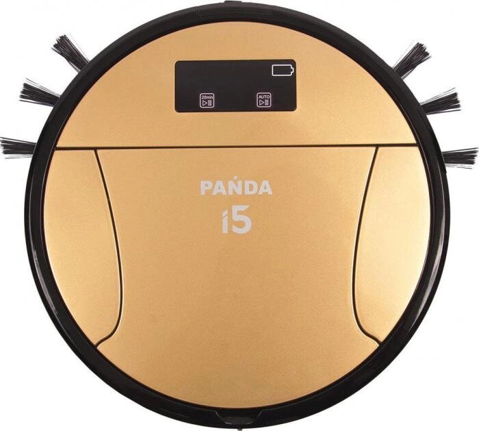 Беспроводной моющий робот пылесос Panda Clever i5 золотистый автоматический аккумуляторный для влажной уборки от компании 2255 by - онлайн гипермаркет - фото 1