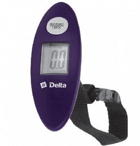 Безмен весы электронный ручной DELTA D-9100 фиолетовый