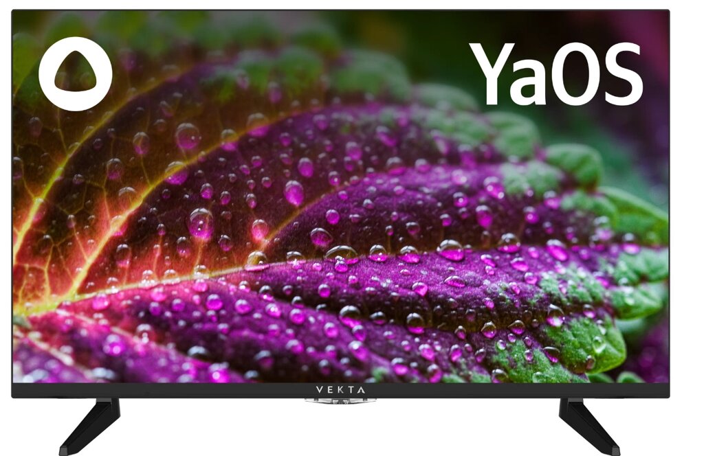 Безрамочный телевизор 43 дюйма на стену Яндекс Андроид VEKTA LD-43SU8821BS SMART TV 4K Ultra HD от компании 2255 by - онлайн гипермаркет - фото 1