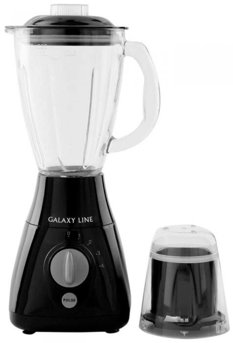 Блендер миксер измельчитель стационарный мощный настольный со стеклянным кувшином с кофемолкой черный от компании 2255 by - онлайн гипермаркет - фото 1