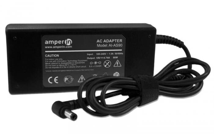 Блок питания Amperin AI-AS90 для ASUS 19V 4.74A 5.5x2.5mm 90W от компании 2255 by - онлайн гипермаркет - фото 1