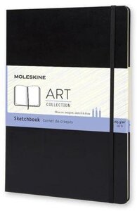 Блокнот MOLESKINE Art, A4, 96стр, твердая обложка, черный [artbf832]