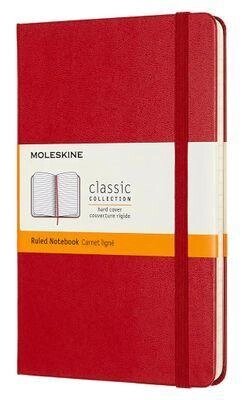 Блокнот Moleskine Classic,  208стр,  в линейку,  твердая обложка,  красный [qp050f2] от компании 2255 by - онлайн гипермаркет - фото 1