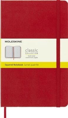 Блокнот Moleskine Classic,  240стр,  в клеточку,  твердая обложка,  красный [qp061r] от компании 2255 by - онлайн гипермаркет - фото 1