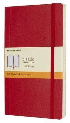 Блокнот Moleskine Classic Soft,  192стр,  в линейку,  мягкая обложка,  красный [qp616f2] от компании 2255 by - онлайн гипермаркет - фото 1