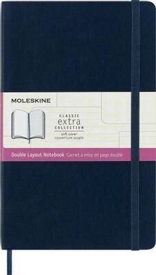 Блокнот Moleskine Classic Soft Double,  192стр,  в линейку,  мягкая обложка,  синий [nb313sb20] от компании 2255 by - онлайн гипермаркет - фото 1