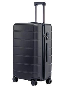 Большой дорожный пластиковый чемодан на 4 колесах колесиках с ручкой Xiaomi Mi Suitcase 28 LXX04RM черный