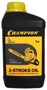 CHAMPION JASO FB 1л (952831) Масло для 2-тактных двигателей минеральное