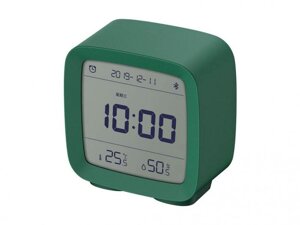 Часы электронные настольные Xiaomi ClearGrass Bluetooth Thermometer Alarm Clock CGD1 умный будильник зеленый
