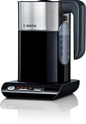 Чайник электрический Bosch TWK8613P, 2400Вт, черный и серебристый от компании 2255 by - онлайн гипермаркет - фото 1