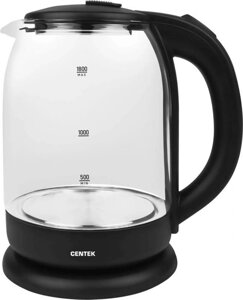 Чайник электрический CENTEK CT-0010, 1900Вт, черный