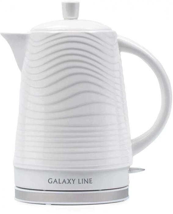 Чайник электрический GALAXY LINE GL 0508, 1400Вт, белый от компании 2255 by - онлайн гипермаркет - фото 1