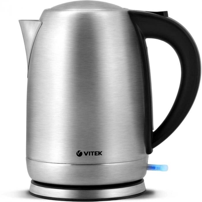 Чайник электрический Vitek VT-7033, 2200Вт, серебристый и черный от компании 2255 by - онлайн гипермаркет - фото 1