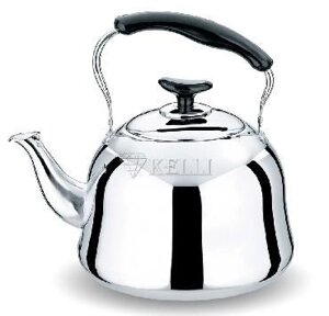 Чайник со свистком из нержавейки металлический KELLI KL-3118 большой 4,5л для газовой плиты