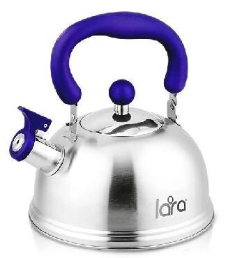 Чайник со свистком из нержавейки металлический LARA LR00-61 индукционный от компании 2255 by - онлайн гипермаркет - фото 1