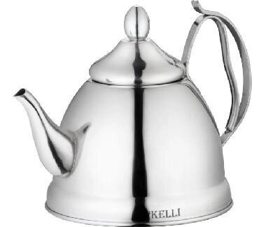 Чайник заварочный металлический KELLI KL-4329 1л заварочник от компании 2255 by - онлайн гипермаркет - фото 1