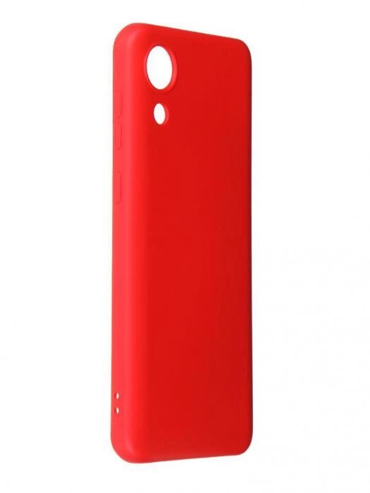 Чехол DF для Samsung Galaxy A03 Core Silicone Red sOriginal-33 от компании 2255 by - онлайн гипермаркет - фото 1