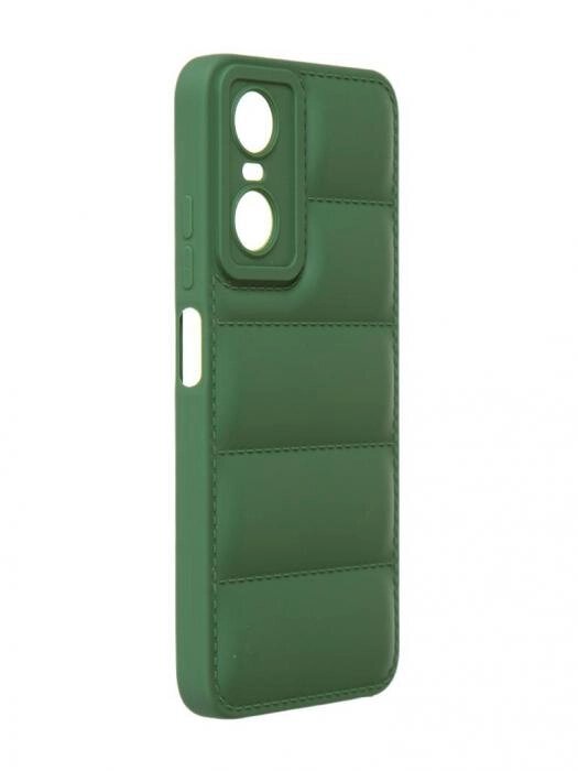 Чехол DF для Tecno Pop 6 Pro Silicone дутый Green tJacket-06 от компании 2255 by - онлайн гипермаркет - фото 1