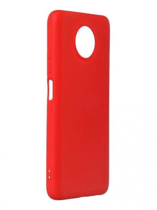 Чехол DF для Xiaomi Redmi Note 9T с микрофиброй Silicone Red xiOriginal-16 от компании 2255 by - онлайн гипермаркет - фото 1