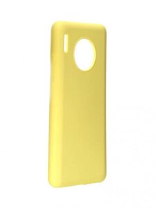 Чехол для мобильного телефона Huawei Mate 30 силиконовый желтый DF hwOriginal-05