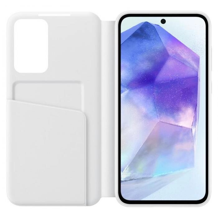 Чехол для Samsung Galaxy A55 Smart View Wallet White EF-ZA556CWEGRU от компании 2255 by - онлайн гипермаркет - фото 1