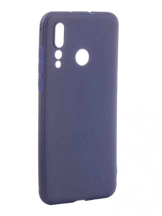 Чехол для телефона на Huawei Nova 4 Softtouch силиконовый синий HW-N4-TPU-ST-BLUE Хуавей нова 4 от компании 2255 by - онлайн гипермаркет - фото 1