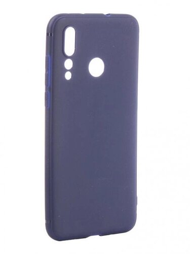 Чехол для телефона на Huawei Nova 4 Softtouch силиконовый синий HW-N4-TPU-ST-BLUE Хуавей нова 4