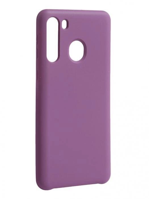 Чехол Innovation для Samsung Galaxy A21 Silicone Cover Purple 16859 от компании 2255 by - онлайн гипермаркет - фото 1