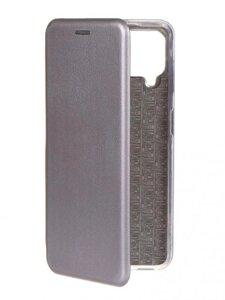 Чехол-книжка Wellmade для Samsung Galaxy A22 серый на телефон самсунг а22