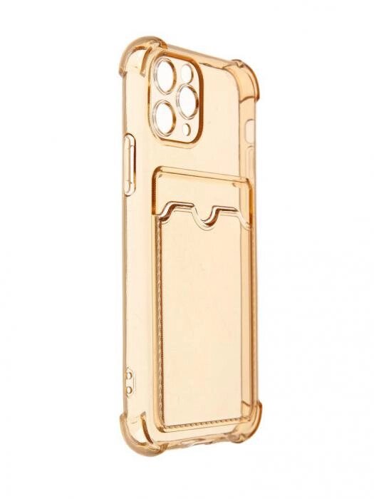 Чехол LuxCase для APPLE iPhone 11 Pro TPU с картхолдером на телефон прозрачный золотистый 63569 от компании 2255 by - онлайн гипермаркет - фото 1
