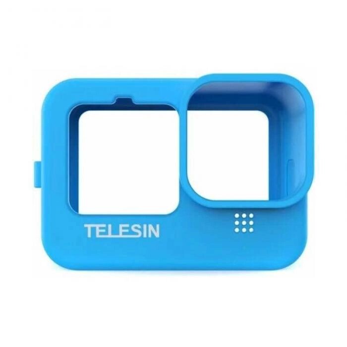 Чехол Telesin для GoPro Hero 12 / 11 / 10 / 9 Silicone Blue GP-HER-041 от компании 2255 by - онлайн гипермаркет - фото 1