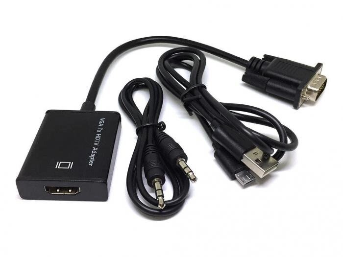Цифровой конвертер Espada VGA + Jack 3.5mm to HDMI HCV0201 от компании 2255 by - онлайн гипермаркет - фото 1