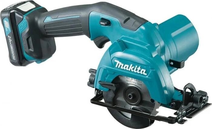 Циркулярная пила Makita HS301DWAE, 85мм, аккумуляторная, 10.8В, с 2 АКБ, с ЗУ от компании 2255 by - онлайн гипермаркет - фото 1