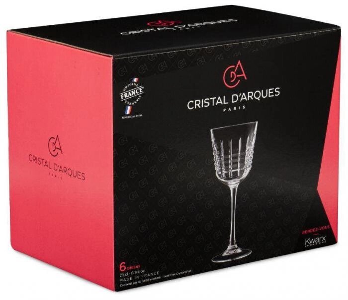 CRISTAL DARQUES Q4341 Набор бокалов для вина RENDEZ-VOUS 6шт 250мл от компании 2255 by - онлайн гипермаркет - фото 1