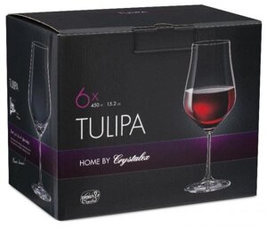 Crystalex CR450101T набор бокалов для вина tulipa 6шт 450мл