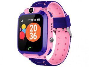 Детские смарт часы-телефон для детей девочки умные наручные с сим картой GPS камерой Geozon Kid G-W21PNK