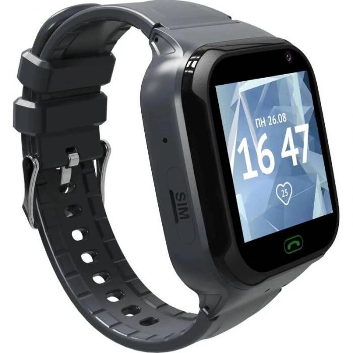 Детские смарт часы-телефон для детей мальчика умные наручные с сим картой GPS камерой Aimoto Omega 4G черные от компании 2255 by - онлайн гипермаркет - фото 1