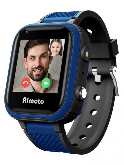 Детские умные смарт часы телефон Aimoto Pro Indigo 4G синие наручные электронные с GPS для мальчика от компании 2255 by - онлайн гипермаркет - фото 1