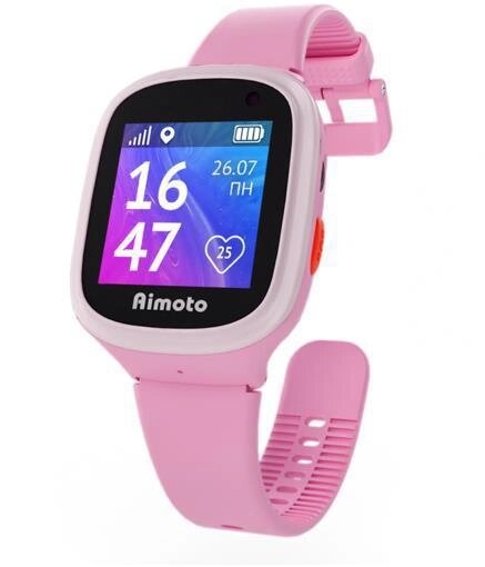 Детские умные смарт часы-телефон для девочки с камерой GPS AIMOTO START 2 9900201 розовые от компании 2255 by - онлайн гипермаркет - фото 1