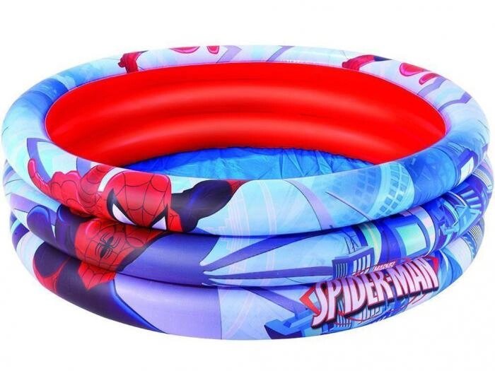Детский круглый надувной мини бассейн для детей BestWay Spider-Man 122x30cm 98018 BW от компании 2255 by - онлайн гипермаркет - фото 1