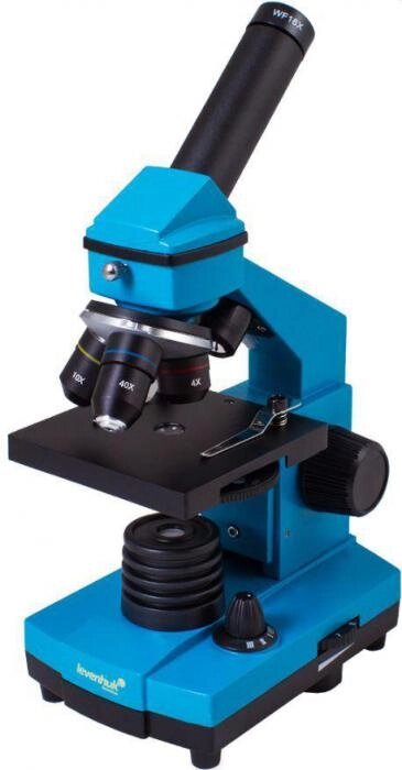 Детский школьный микроскоп для детей LEVENHUK RAINBOW 2L PLUS AZURE Лазурь от компании 2255 by - онлайн гипермаркет - фото 1
