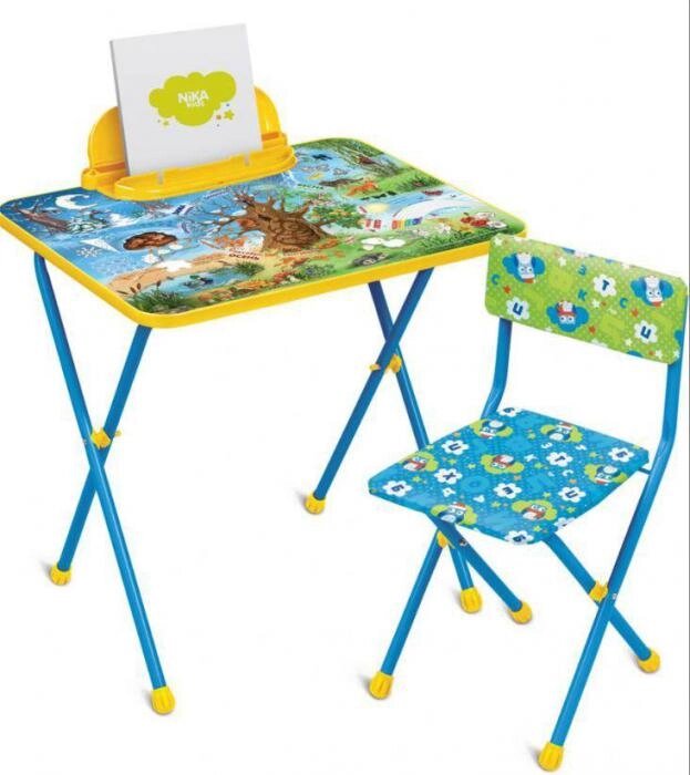 Детский стул-стол комплект мебели Nila КП2/7 "Хочу все знать" набор от компании 2255 by - онлайн гипермаркет - фото 1
