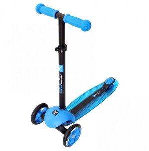 Детский трехколесный самокат кикборд Y-SCOO RT Trio Diamond 120 голубой scooter для детей малышей