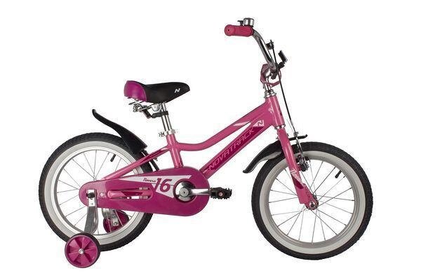 Детский велосипед для девочек с приставными колесами NOVATRACK 165ANOVARA. PN22 розовый от компании 2255 by - онлайн гипермаркет - фото 1