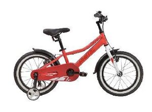 Детский велосипед для девочек с приставными колесами NOVATRACK 167PRIME1V. CRL20 16" PRIME терракот