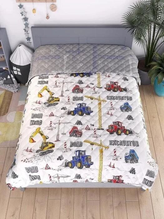 Детское покрывало 160Х80 плед одеяло для кроватки мальчика хлопковое стеганное двустороннее с кантом из бязи от компании 2255 by - онлайн гипермаркет - фото 1