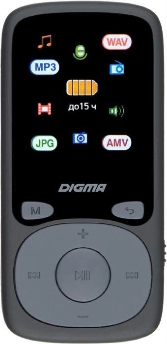 DIGMA Плеер Hi-Fi Flash B4 8Gb черный/1.8 /FM/microSDHC от компании 2255 by - онлайн гипермаркет - фото 1